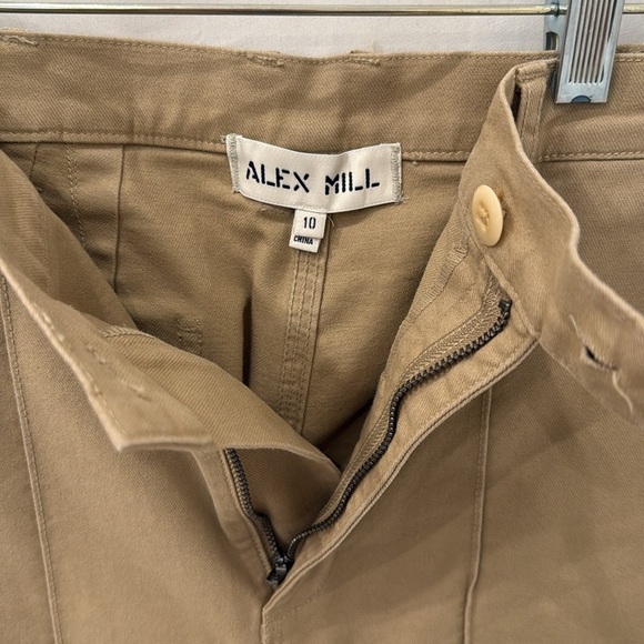 Alex Mill pants khaki pockets size 10 - Picture 3 of 6